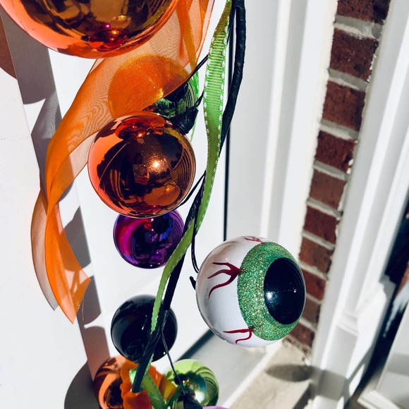 6' Embellished with Ribbon Ashland Halloween Ornament Garland